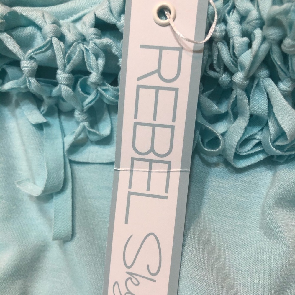 3/$25🎈Nordstrom Rebel Sky boho maxi baby blue dr… - Picture 9 of 10